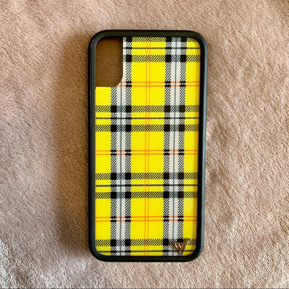 💛✨ yellow plaid wildflower case ✨💛